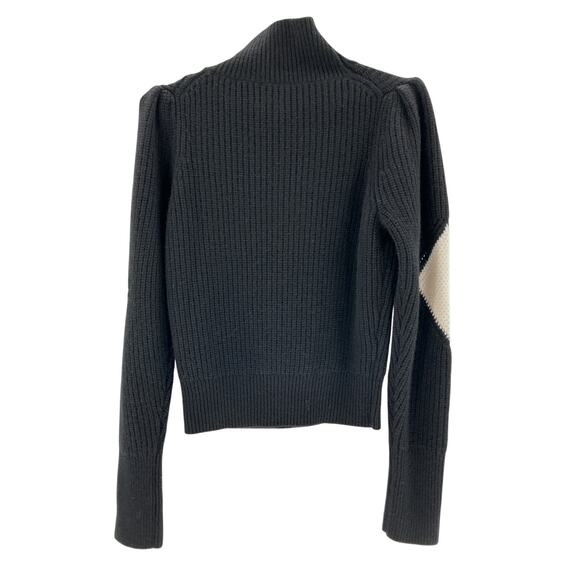 Reformation 'Diamond' Black Cashmere Turtleneck Size S - Picture 3 of 4